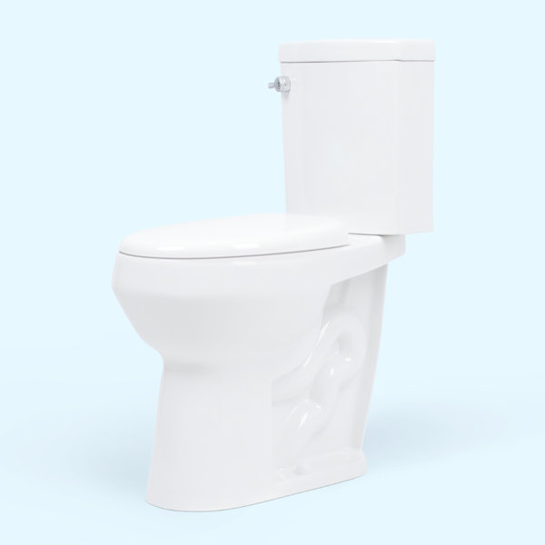 ConvenientHeight DualFlush Elongated TwoPiece Toilet (Seat Included